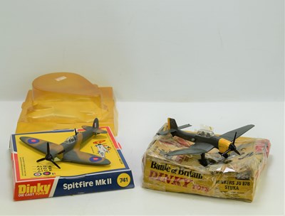 Lot 330 - Two Dinky toys diecast models of a Junkers...