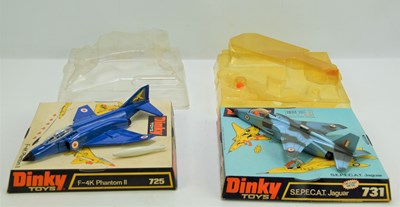 Lot 353 - Two Dinky Toys diecast models of a F-4K...