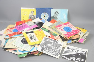 Lot 335 - A group of 7" single records to include Ray...