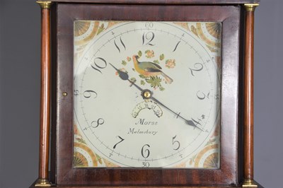 Lot 58 - A 19th century oak and mahogany longcase clock,...