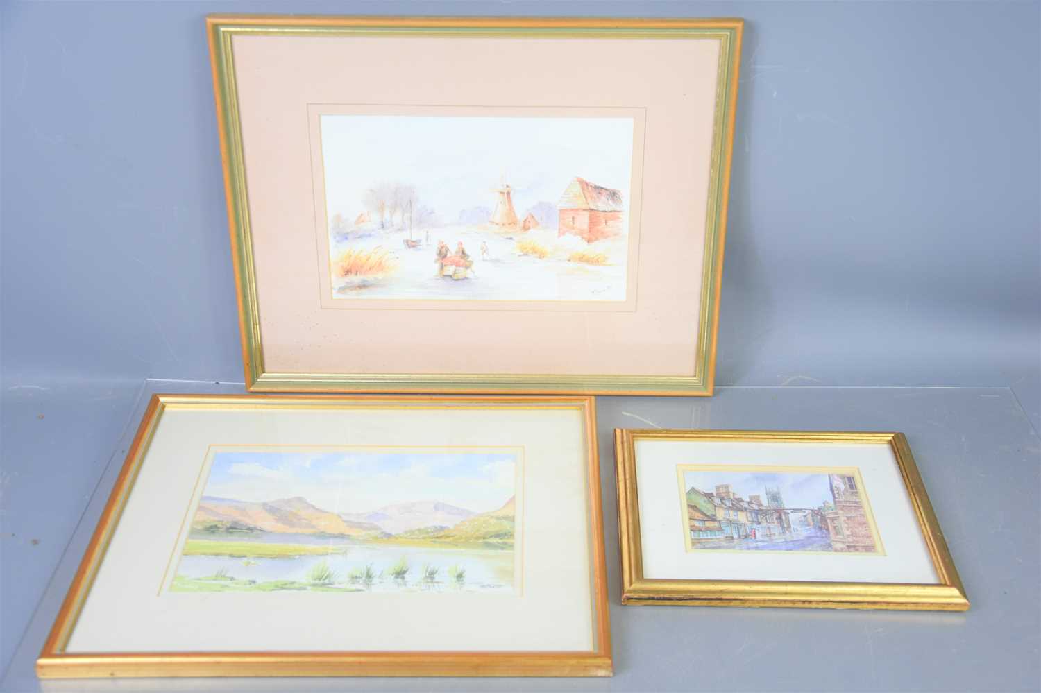 Lot 422 - M.D Teeuw(20th century): Two watercolours...