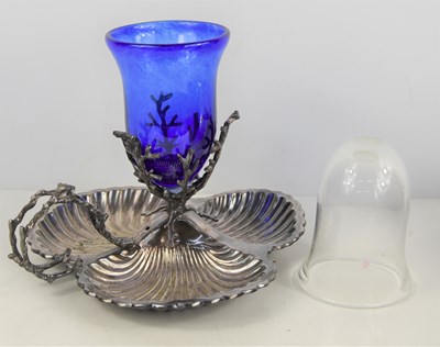 Lot 317 - A Mappin and Webb silver plate scallop form...