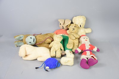 Lot 326 - A group of vintage teddy bears and soft toys...