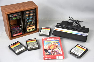 Lot 343 - A vintage Atari 2600 games console and a...