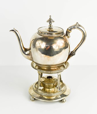 Lot 443 - A 19th century Dutch silver bachelors teapot...