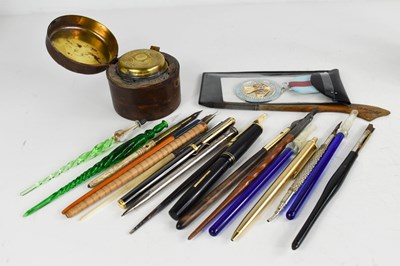 Lot 165 - A collection of fountain pens, of various...