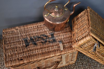 Lot 458 - Two wicker picnic baskets, one by Fortnum &...