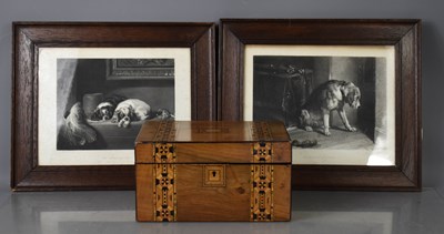 Lot 148 - A pair of 19th century dog prints, together...