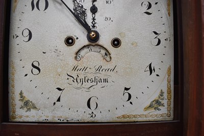 Lot 64 - A Matthew Read of Aylesham oak longcase clock,...