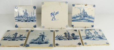 Lot 310 - A group of 18th century and later Delft times,...