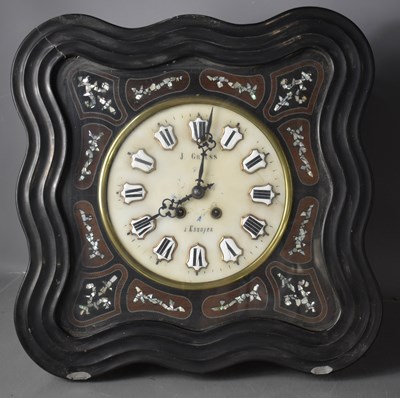 Lot 31 - A 19th century French wall clock by J Grauss a...