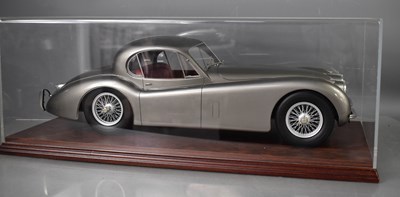 Lot 376 - A model silver Jaguar, with numberplate JAG120,...