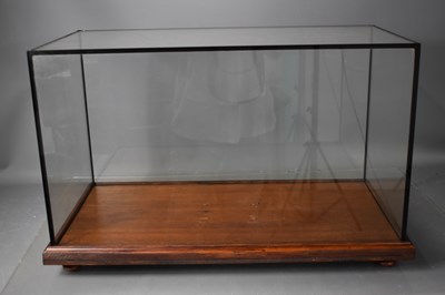 Lot 188 - A glass and wooden model display case, 39cm by...