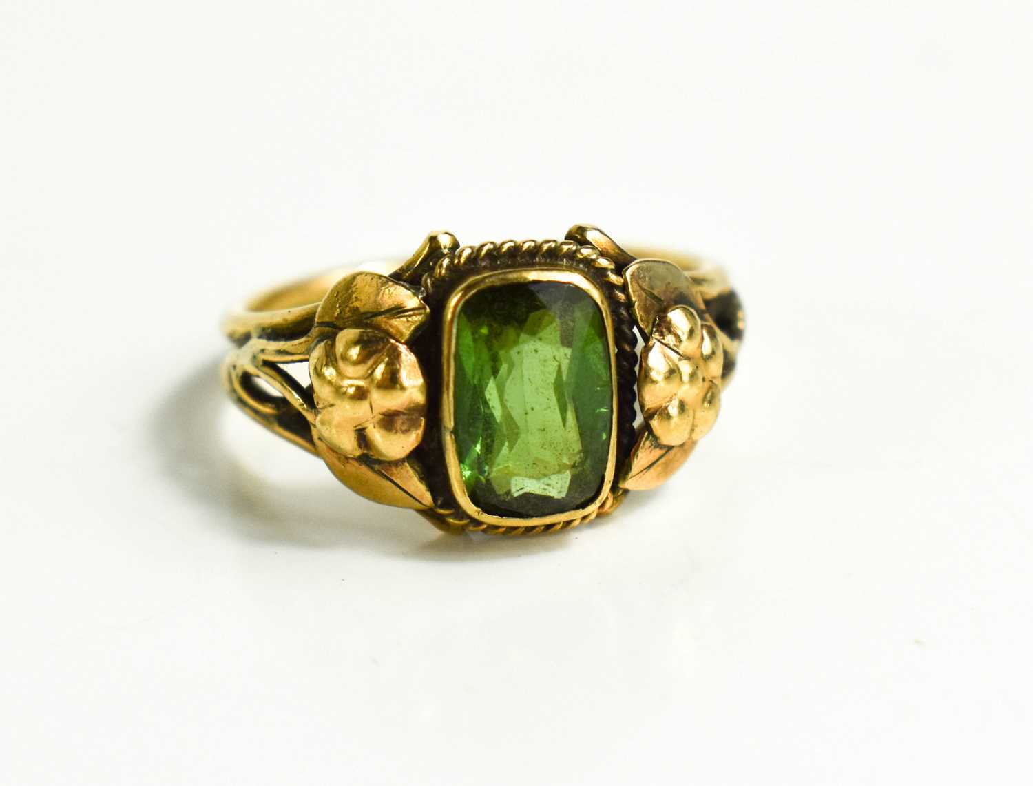 Lot 26 - A 19th century 9ct rose gold and tourmaline...