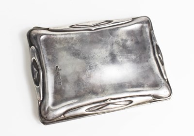 Lot 134 - A rare Art Nouveau silver letter writing case,...