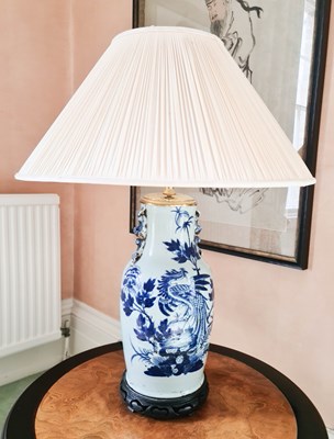 Lot 229a - A 19th century blue and white Chinese vase...