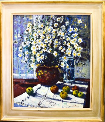 Lot 34 - 20th Century School A still life with flowers,...
