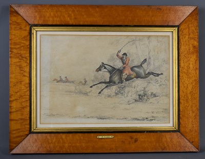 Lot 111 - H Alken (19th century): The Hunt, pencil and...