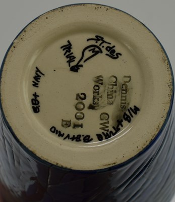 Lot 538 - A Dennis China Works pottery vase, a trial...