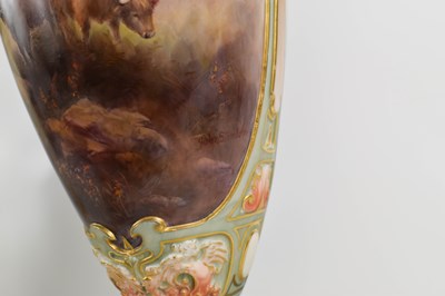 Lot 127 - A Royal Worcester vase and cover by John...