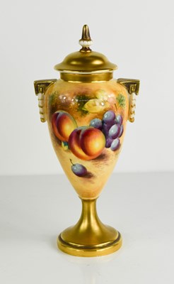 Lot 502 - A Royal Worcester vase and cover, by Roberts,...