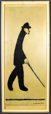 Lot 48 - LS Lowry, print, man walking, 80 by 32cm