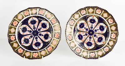 Lot 511 - Two Royal Crown Derby Imari pattern plates,...