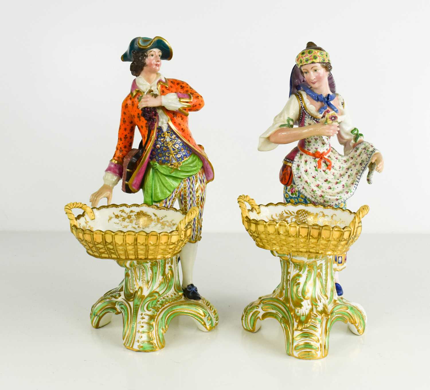 Lot 516 - A pair of 19th century Minton figures, circa...