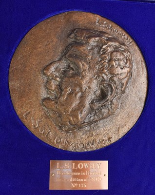 Lot 53 - L S Lowry medallion in its original case and...