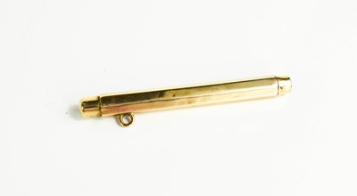 Lot 310 - A 9ct gold propelling pencil by Samson &...