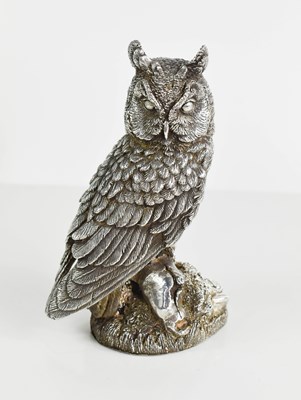 Lot 457 - A silver model of a long eared owl, Birmingham...