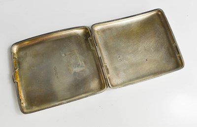 Lot 469 - A silver and enamel cigarette case, Birmingham...