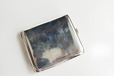 Lot 469 - A silver and enamel cigarette case, Birmingham...