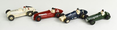 Lot 591 - Four Dinky diecast race cars to include a...