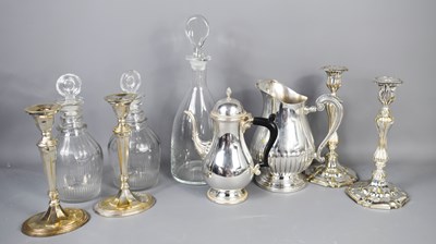 Lot 413 - A French Christofle silver plate jug together...