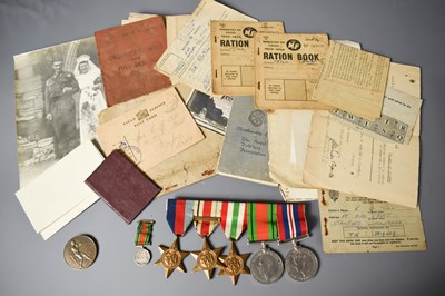 Lot 289 - A WWII medal group to George Ernest Till,...