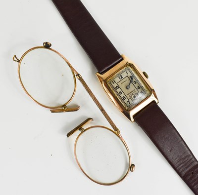 Lot 295 - An Admiralty 9ct gold cased gents wristwatch,...