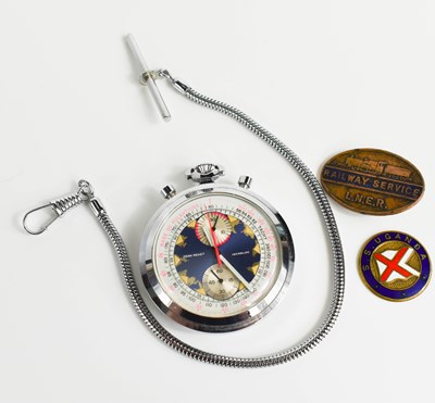 Lot 208 - A pocket watch with visible mechanism,...