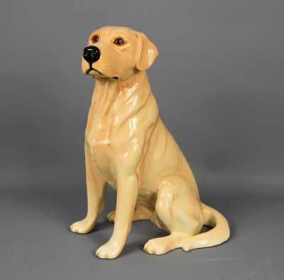 Lot 530 - A large fireside Beswick Golden Retriever...