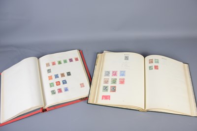 Lot 557 - Two stamp albums containing British and...