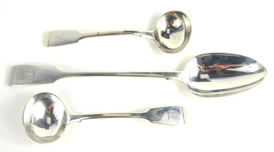 Lot 419 - A Victorian silver basting spoon, Robert...