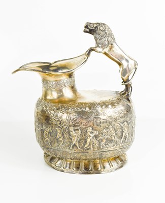 Lot 447 - A silver jug of nautical provenance,...