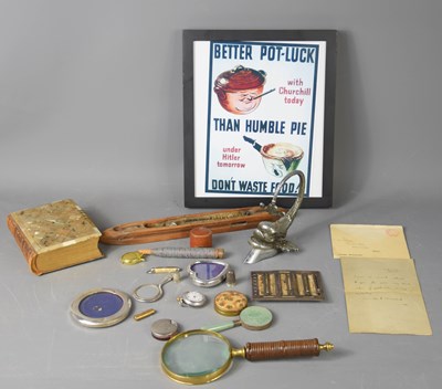 Lot 66 - A group of collectables to include a silver...