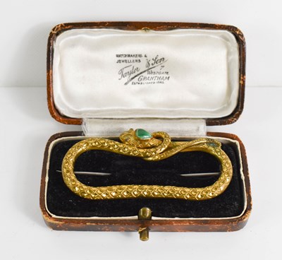 Lot 188 - A 19th century gilt metal brooch in the form...