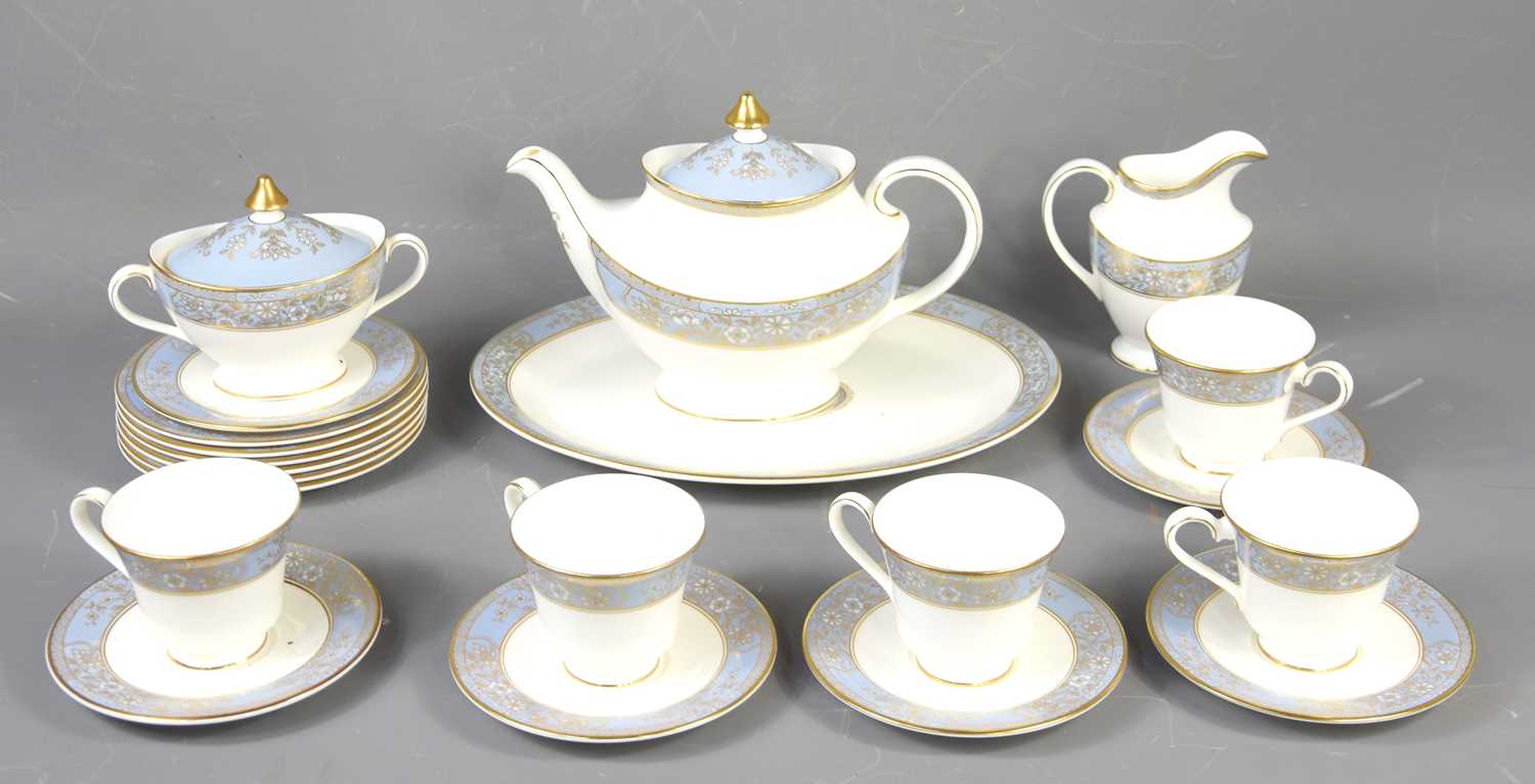 Lot 241 - A Royal Doulton "Carlisle" pattern part tea set.