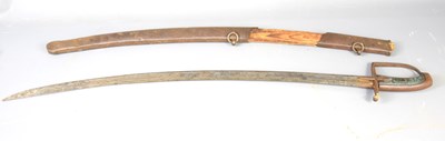 Lot 498 - A French late 18th century sword, of curved...