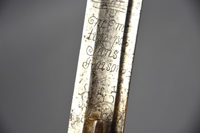 Lot 498 - A French late 18th century sword, of curved...