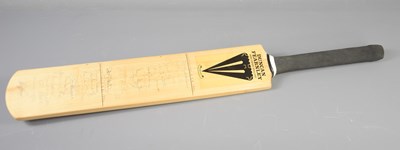 Lot 285 - A Duncan Fearnley cricket bat signed by both...