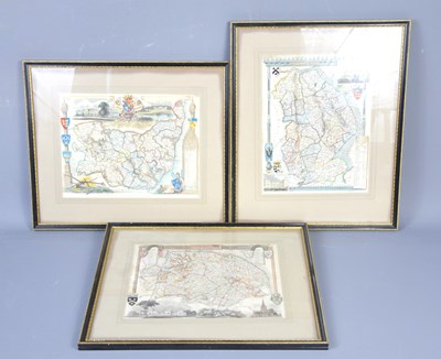 Lot 121 - A group of three 19th century hand coloured...