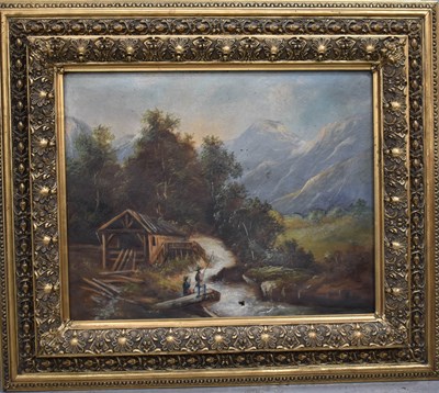 Lot 90 - A 19th century oil on canvas, depicting...